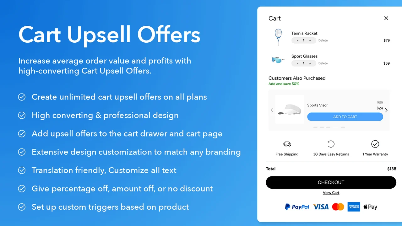 LaunchLab cart drawer upsell experience